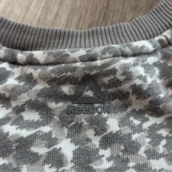 Reebok Gray Leopard Print Sweatshirt - Picture 4 of 4